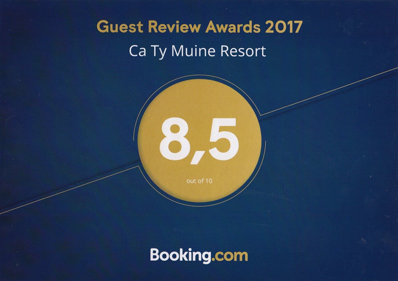 Ca Ty Muine Resort nhận được giải thưởng uy tín từ Booking.com